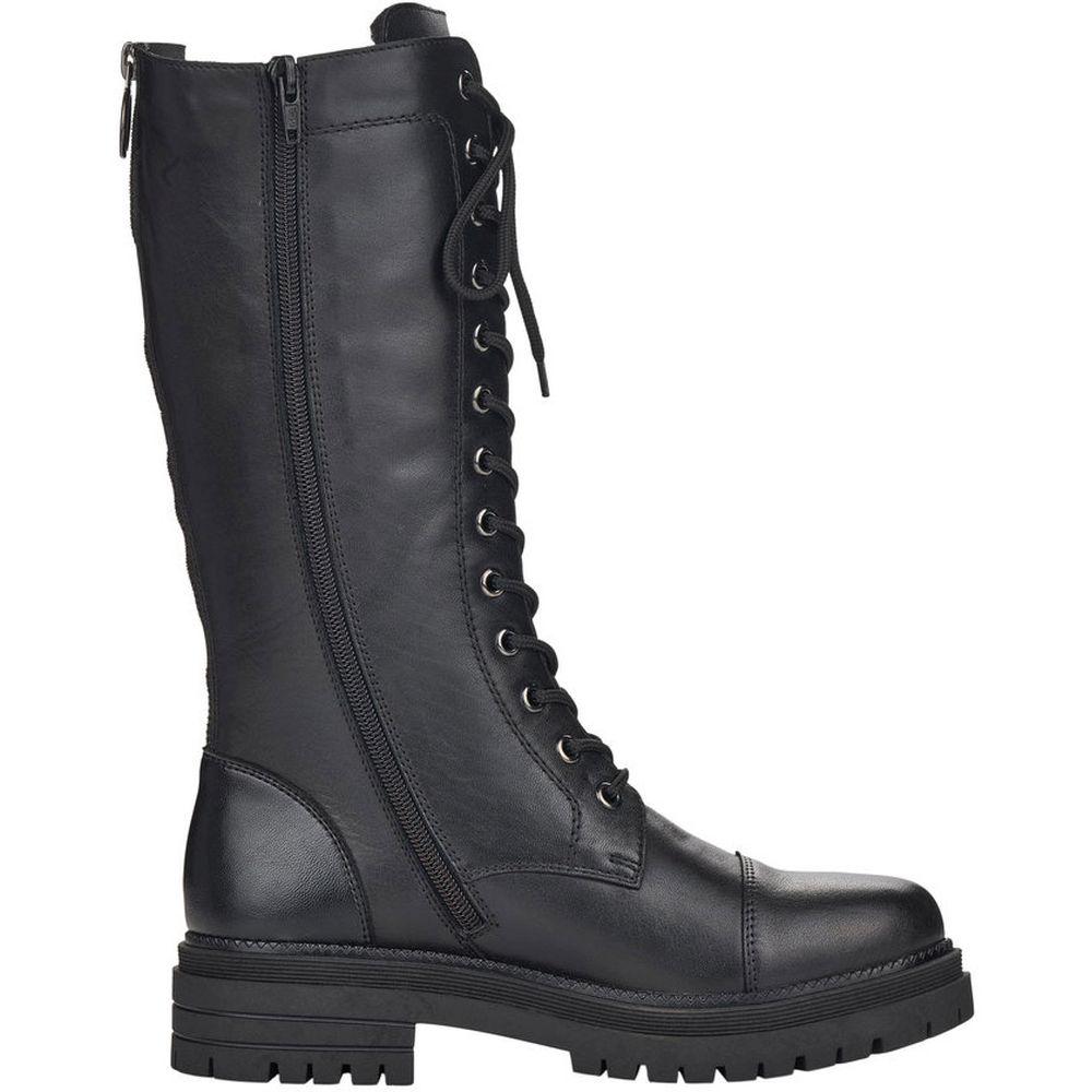 Rieker Womens Black Casual Leather Boots Y3132-01 | Vilbury London