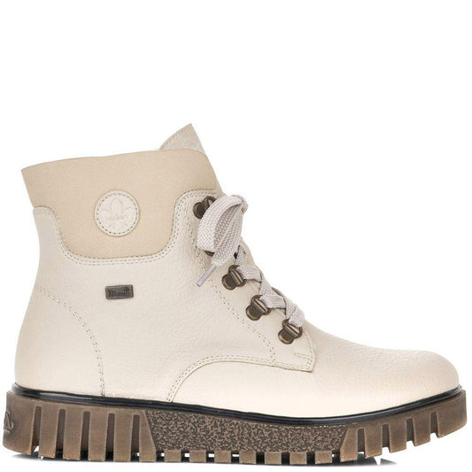 Rieker Womens Beige Casual Booties Y3433-60 | Vilbury London