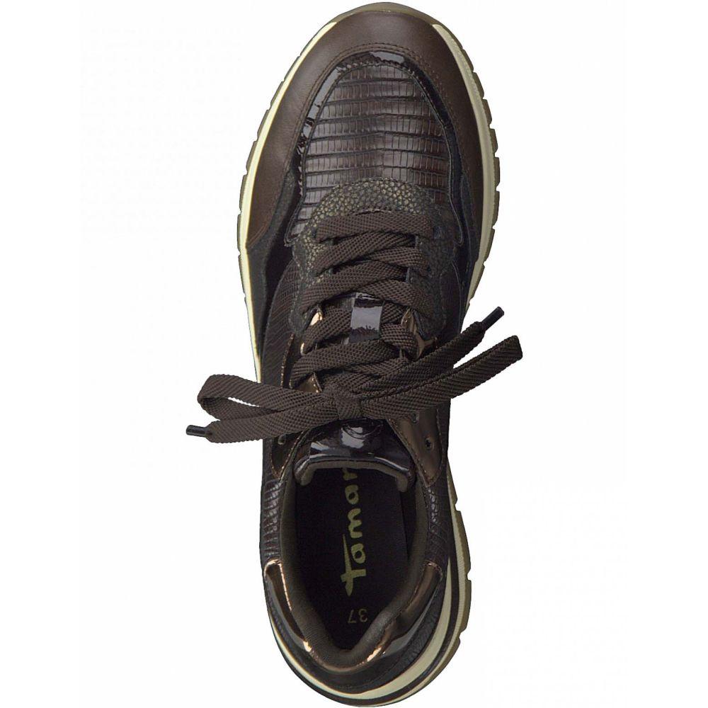 Tamaris Womens Brown Casual Trainers 1-23704-27 343 | Vilbury London