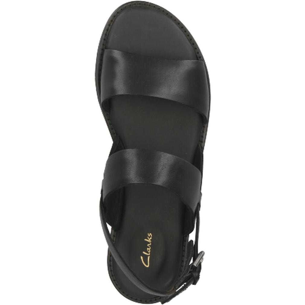 Clarks Womens Karsea Strap Black Sandals 26158679 | Vilbury London