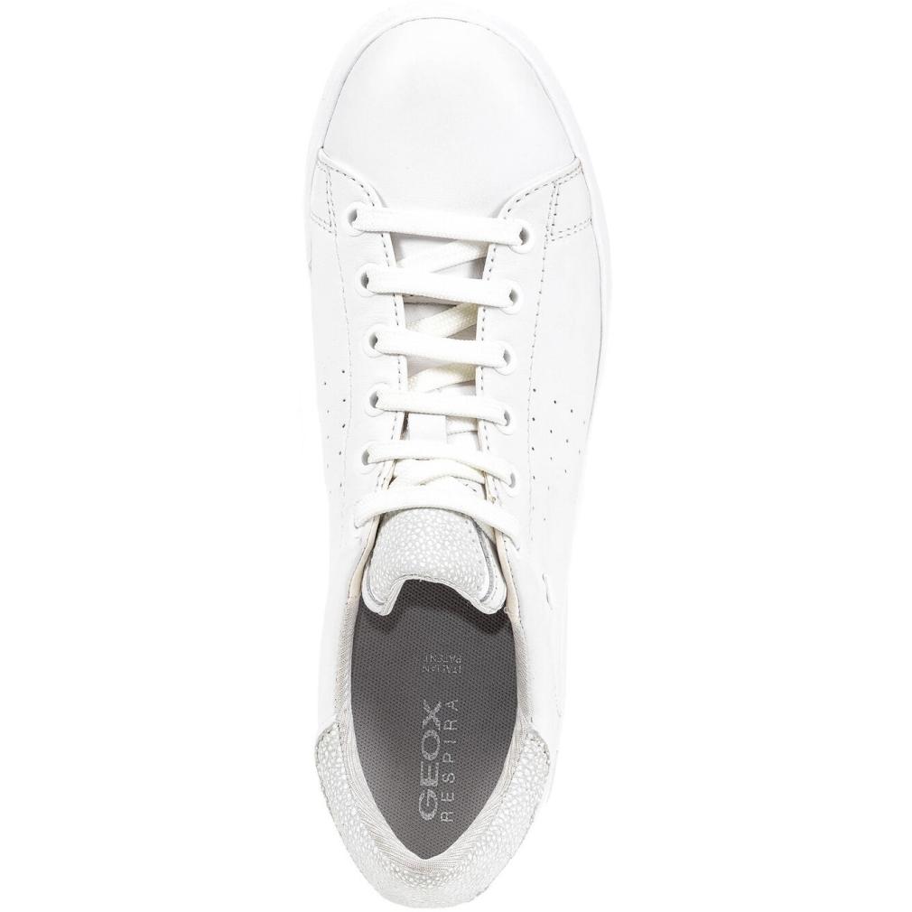 Geox Womens D Jaysen White Trainers D621Ba 00085 C1001 | Vilbury London