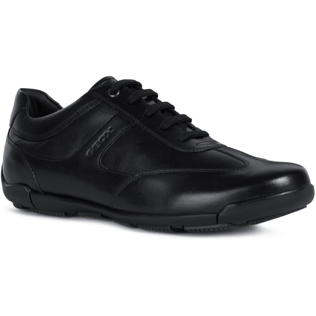 Geox Mens U Edgware Black Trainers U023Ba 043Bc C9999 | Vilbury London