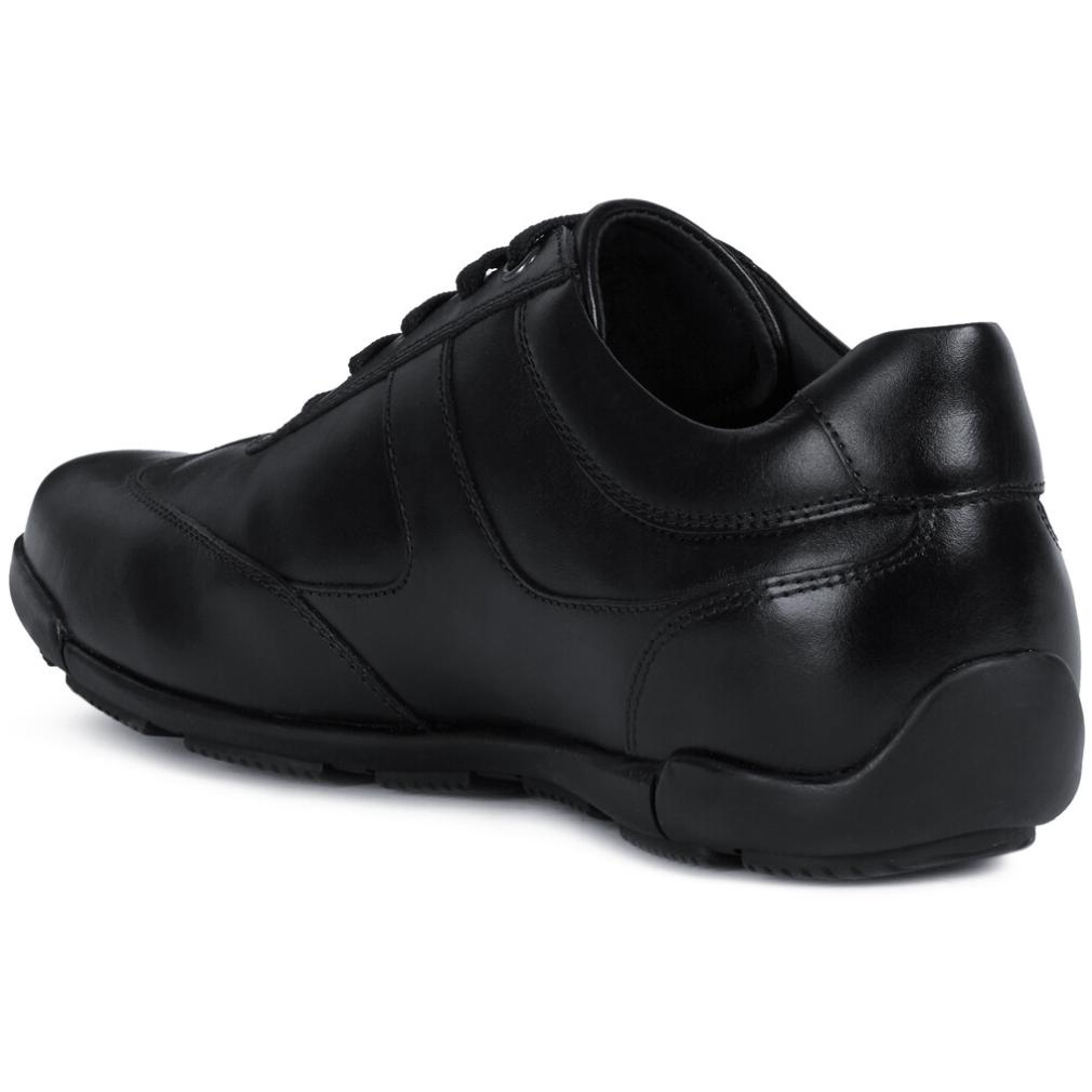 Geox Mens U Edgware Black Trainers U023Ba 043Bc C9999 | Vilbury London