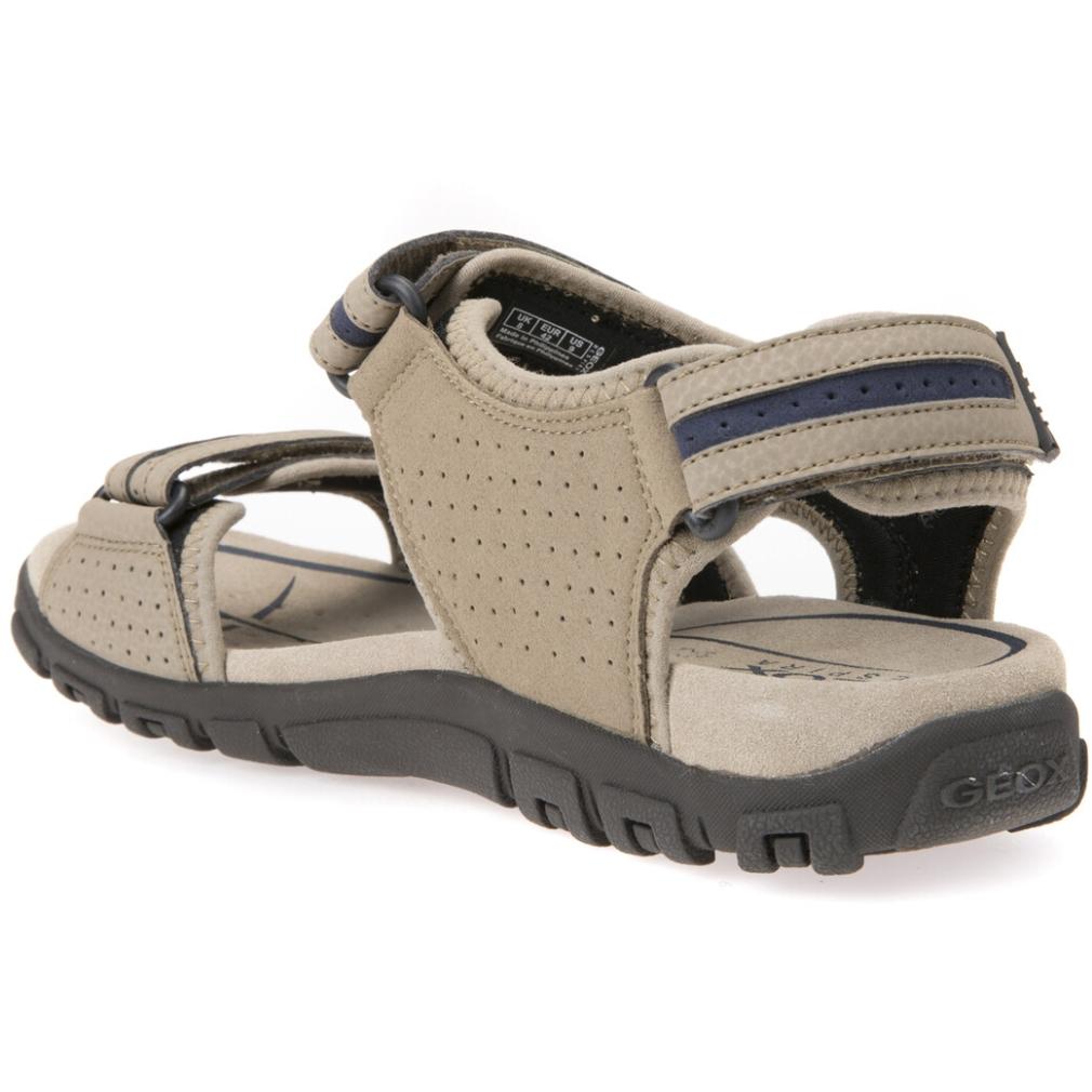 Geox Mens Uomo Sandal Strada Sand Navy Sandals U8224D 050Au C0829 | Vilbury London