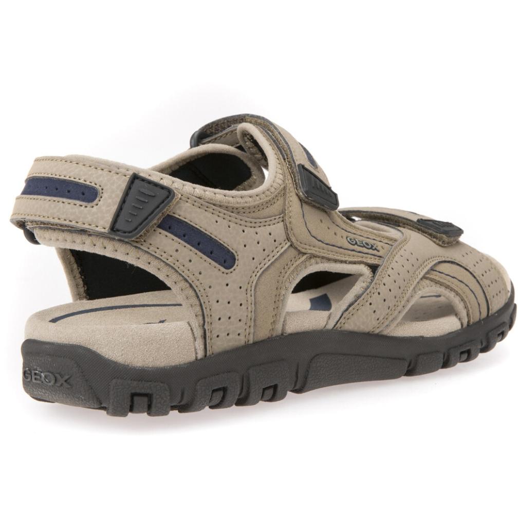 Geox Mens Uomo Sandal Strada Sand Navy Sandals U8224D 050Au C0829 | Vilbury London