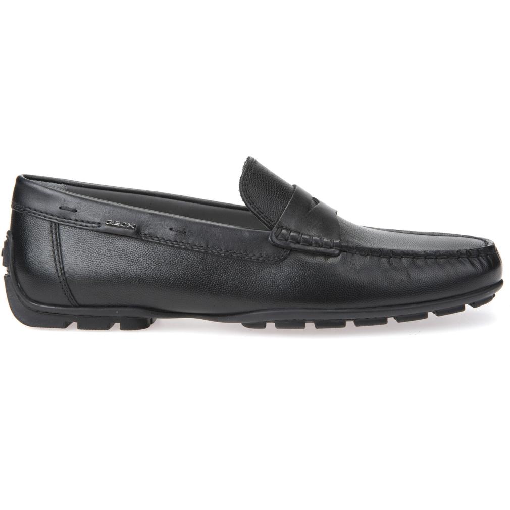 Geox Mens U Moner 2Fit Black Flats U824Ya 04743 C9999 | Vilbury London