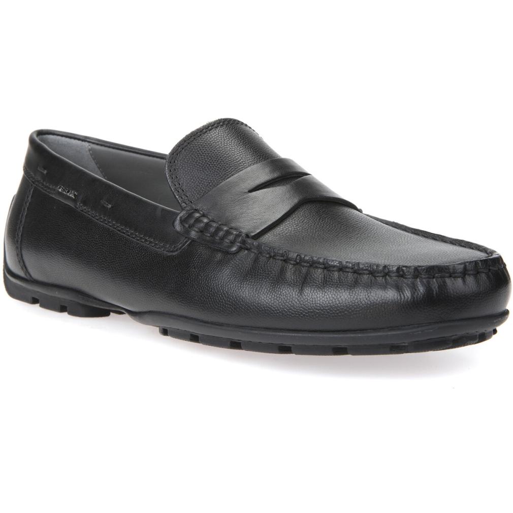 Geox Mens U Moner 2Fit Black Flats U824Ya 04743 C9999 | Vilbury London