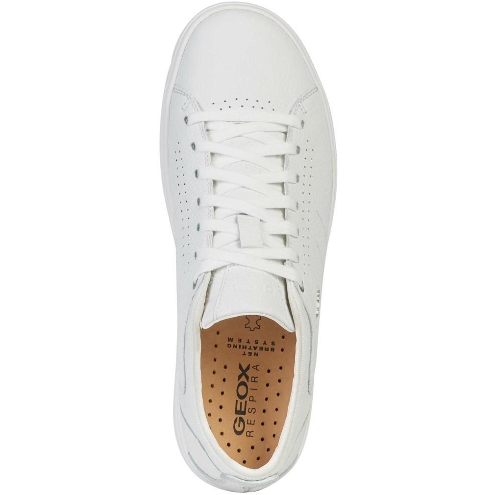 Geox Mens U Nebula Y White Trainers U948Fa 00046 C1000 | Vilbury London