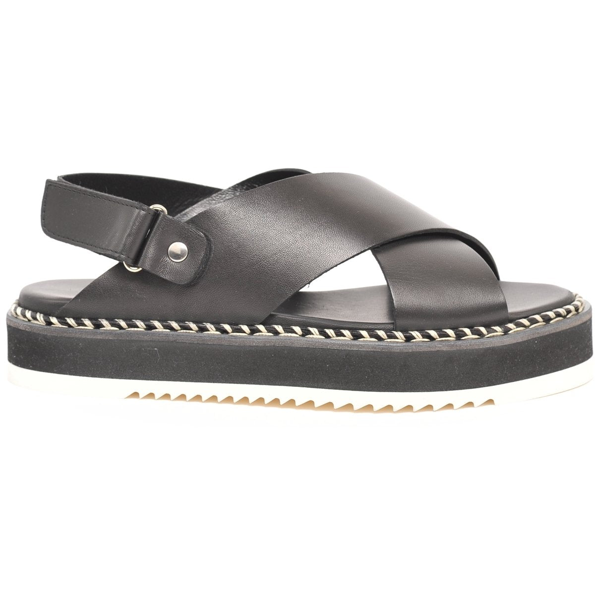 AGL Womens Marta Nero Sandals D642026Pisofty0000 | Vilbury London