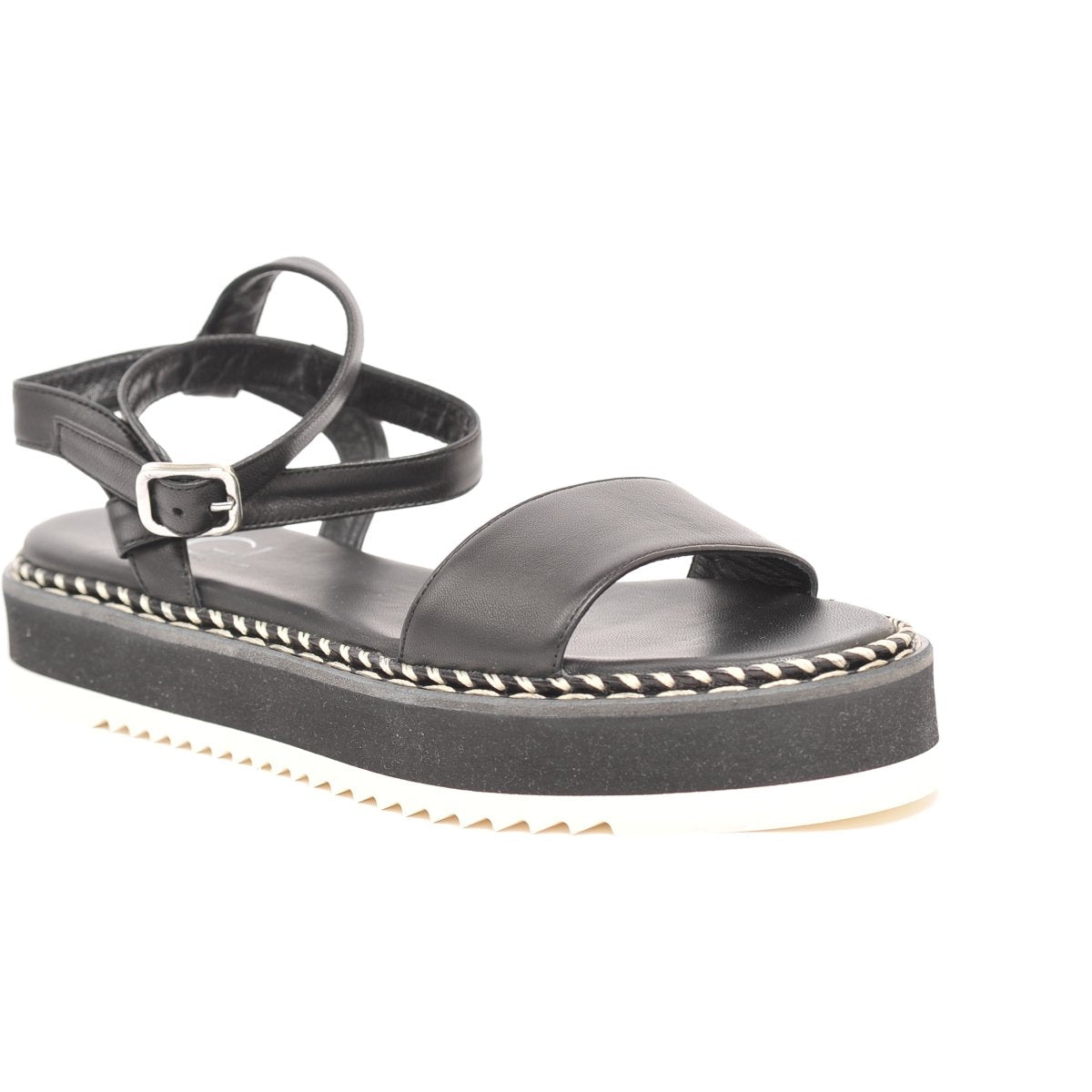 AGL Womens Myrte Nero Sandals D642034Pisofty0000 | Vilbury London