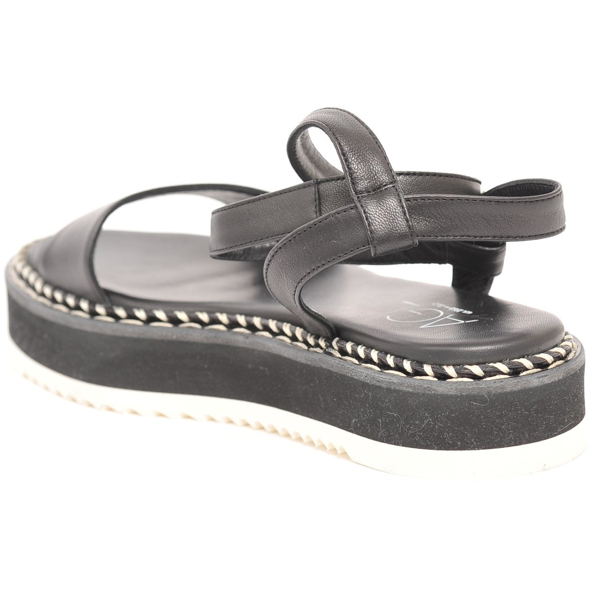 AGL Womens Myrte Nero Sandals D642034Pisofty0000 | Vilbury London