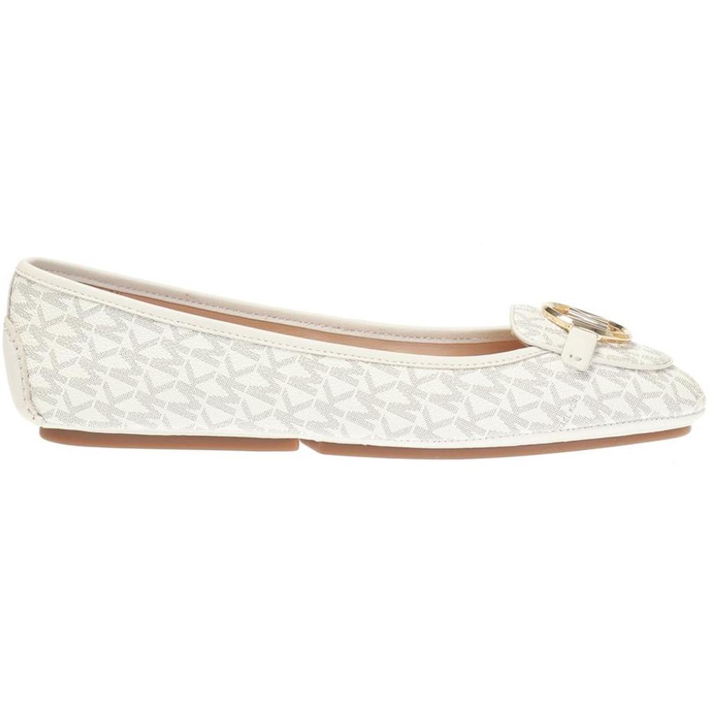 Michael Kors Womens Lillie Moc Vanilla Flats 40R9Lifp3B-150 | Vilbury London