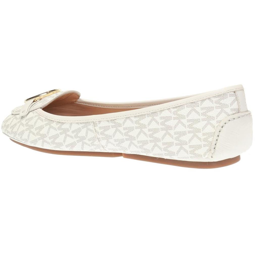 Michael Kors Womens Lillie Moc Vanilla Flats 40R9Lifp3B-150 | Vilbury London