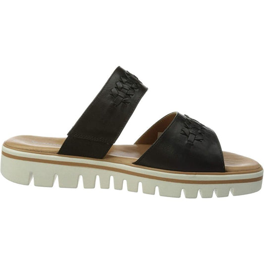 Salamander Womens Sofila Wedges Black Slippers 32-32702-01 | Vilbury London