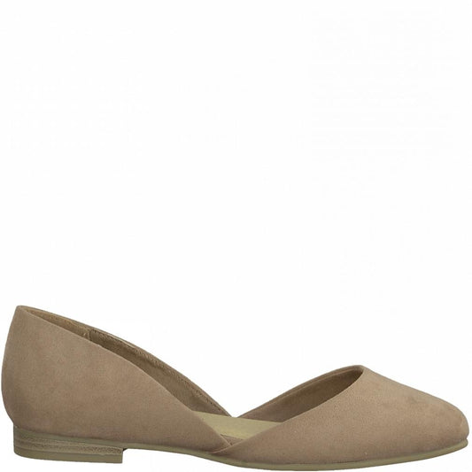 Marco Tozzi Womens Nude Casual Low Heel Flats Flats 22101-408 | Vilbury London