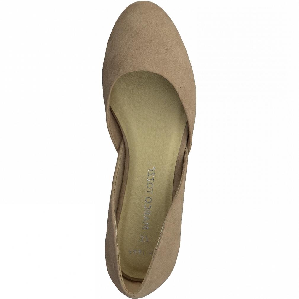 Marco Tozzi Womens Nude Casual Low Heel Flats Flats 22101-408 | Vilbury London