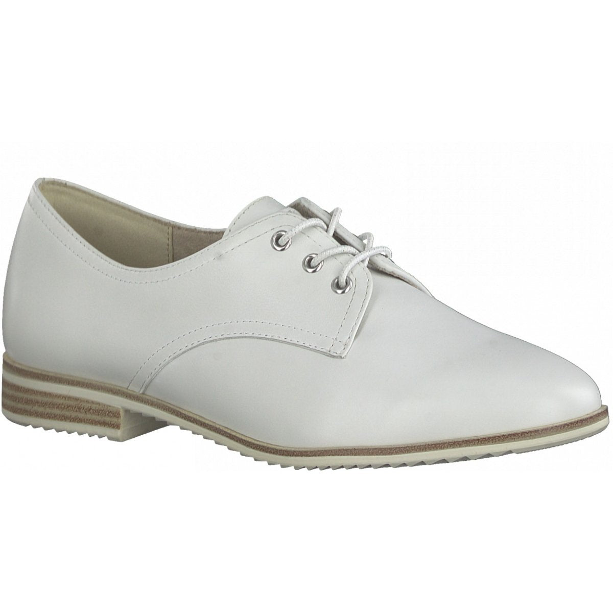 Tamaris Womens White Casual Low Heels Flats 23204 100  | Vilbury London