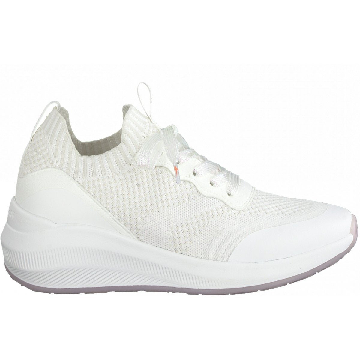 Tamaris Womens White Casual Trainers Trainers 23758 100  | Vilbury London