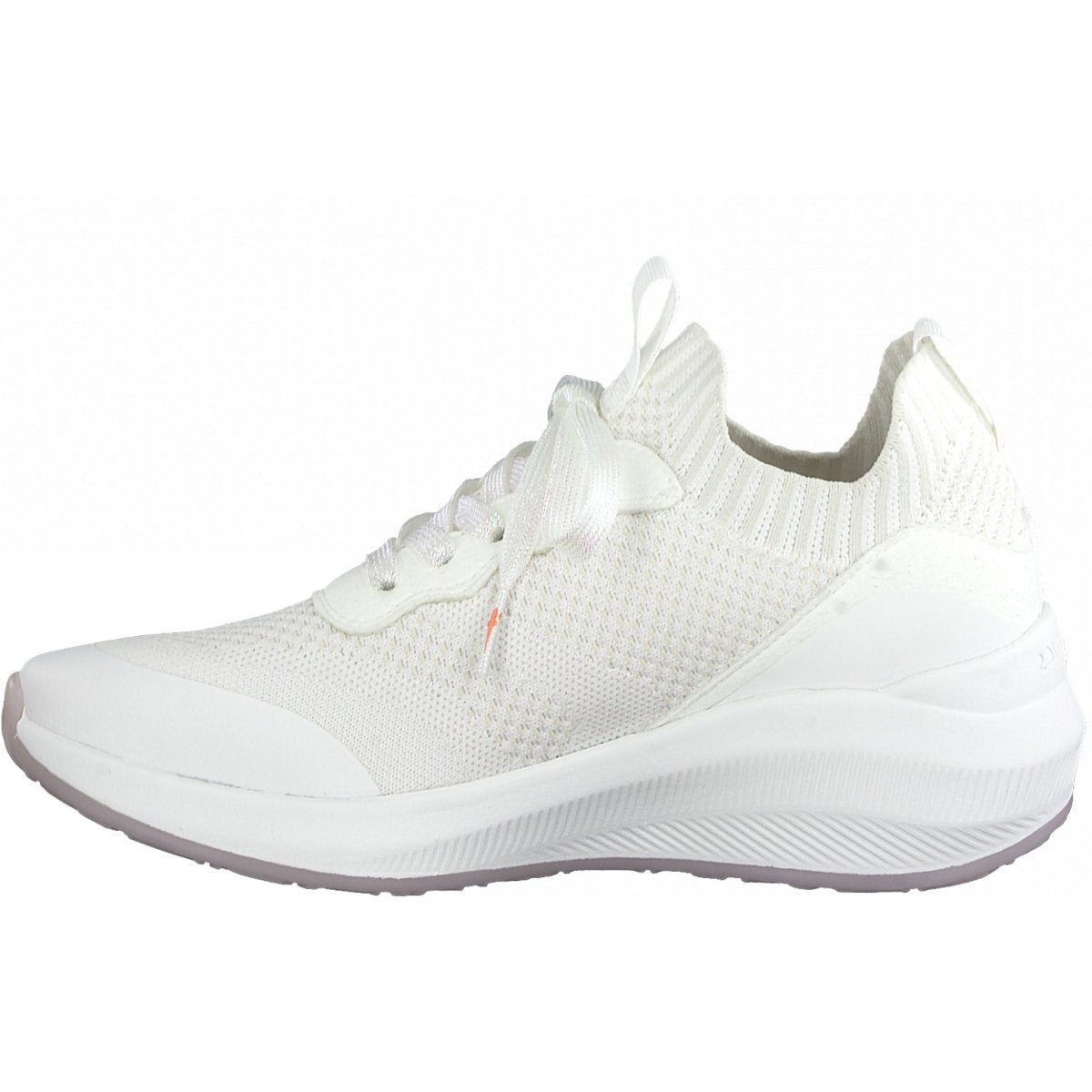 Tamaris Womens White Casual Trainers Trainers 23758 100  | Vilbury London