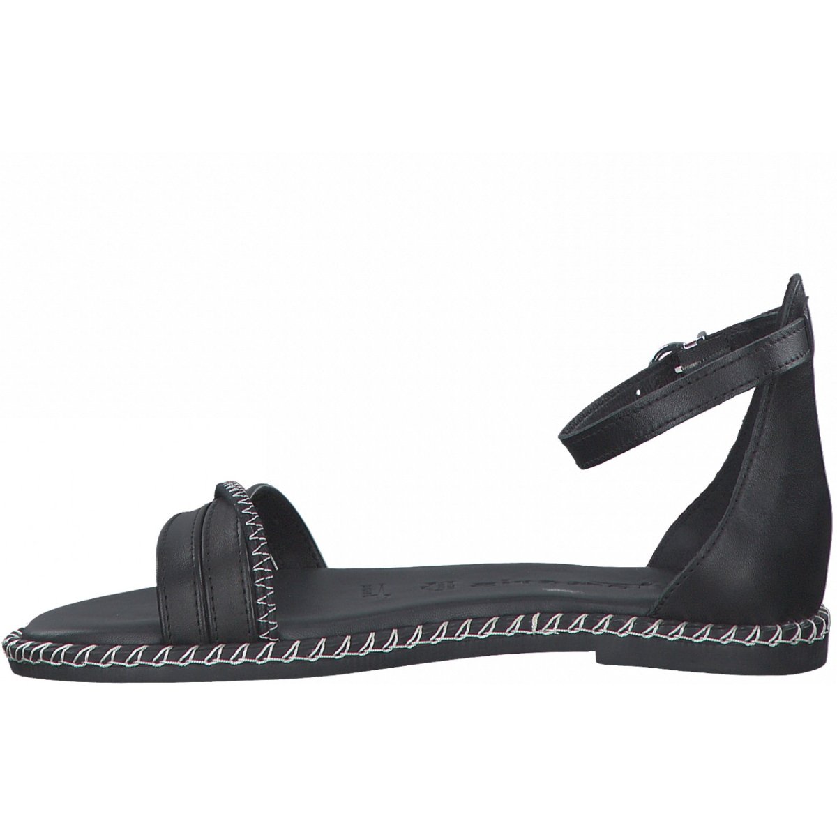 Tamaris Womens Black Casual Low Heels Sandals 28112 001  | Vilbury London