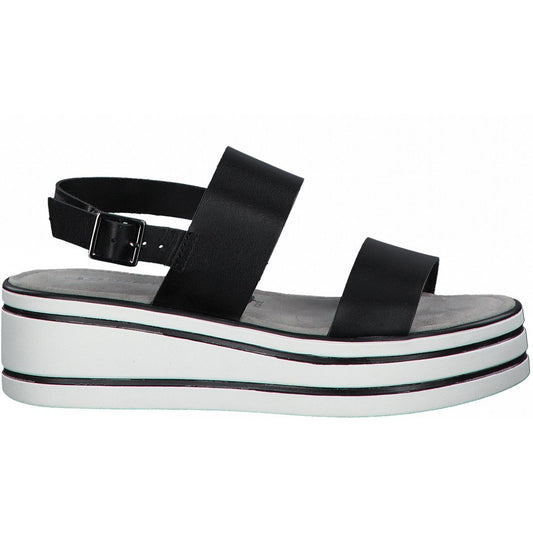 Tamaris Womens Black Casual Wedges Sandals 28330 001  | Vilbury London