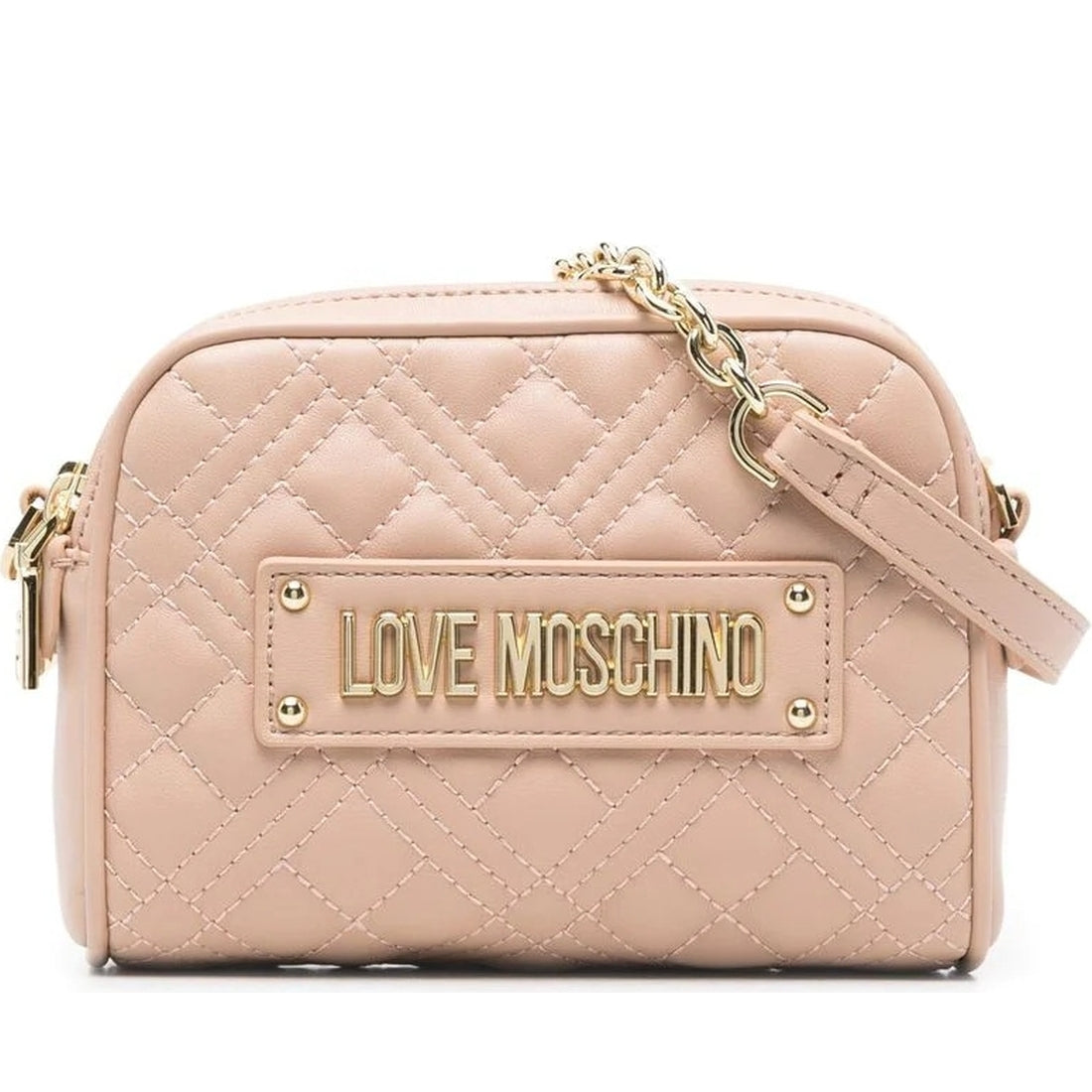 Love Moschino womens nude crossbody | Vilbury London