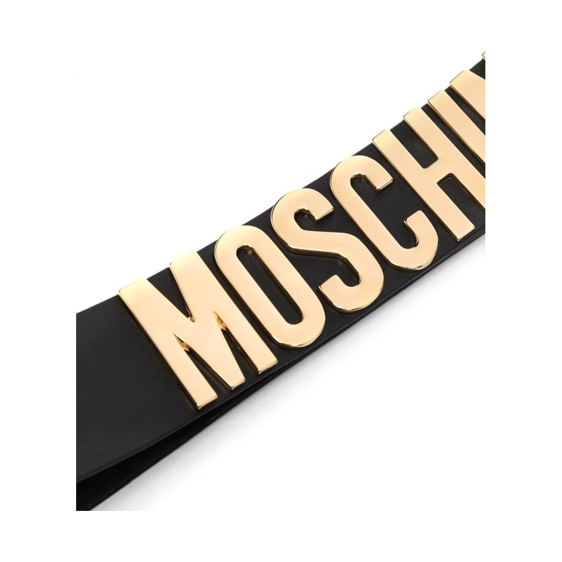 Moschino womens black belt | Vilbury London