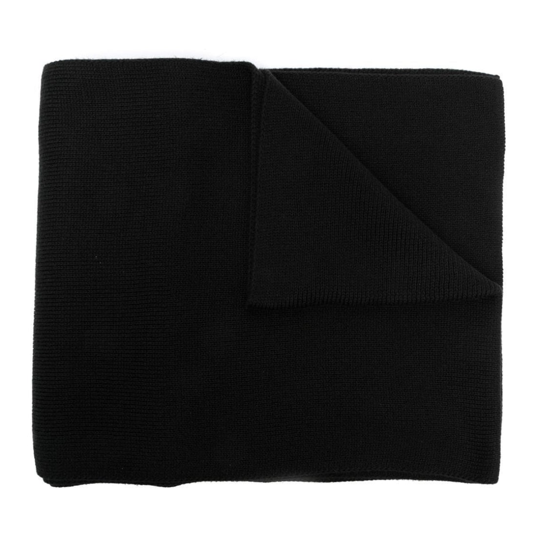 Tommy Hilfiger mens Black horizon flat knit scarf | Vilbury London