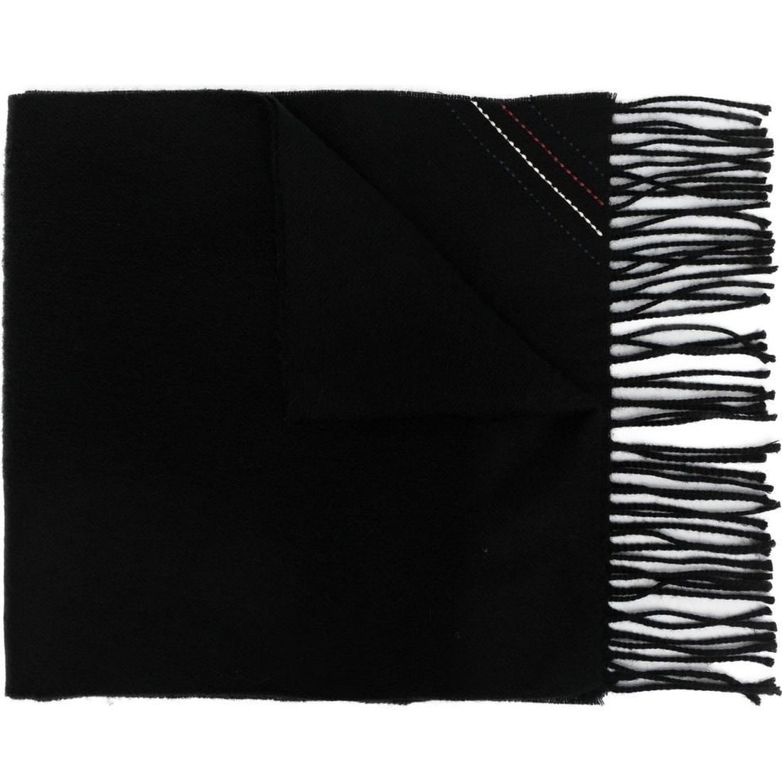 Tommy Hilfiger mens Black 1985 scarf woven | Vilbury London