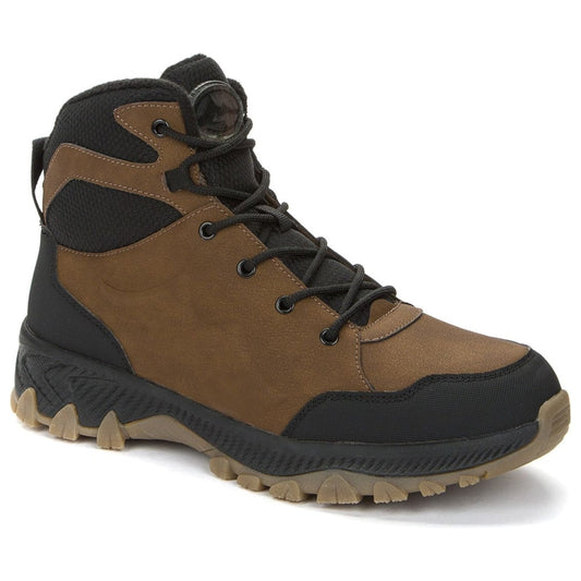 Grunberg mens brown warm boots | Vilbury London