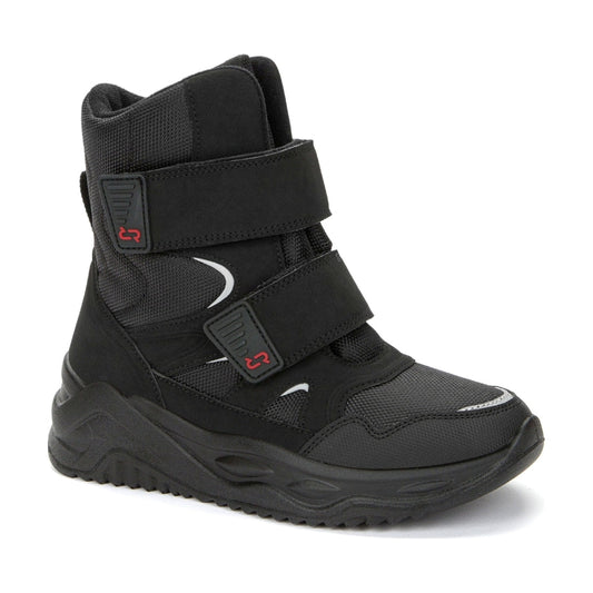 Crosby boys black warm boots | Vilbury London