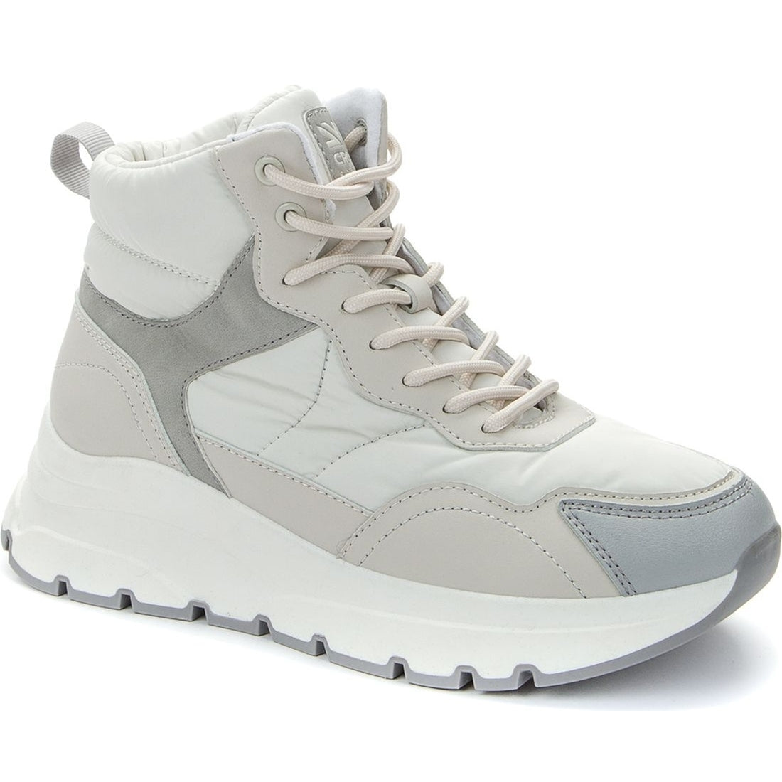 Crosby womens white warm boots | Vilbury London