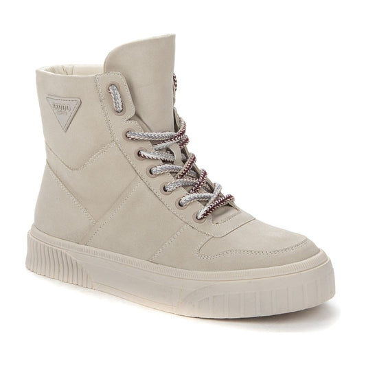 Keddo womens beige warm boots | Vilbury London