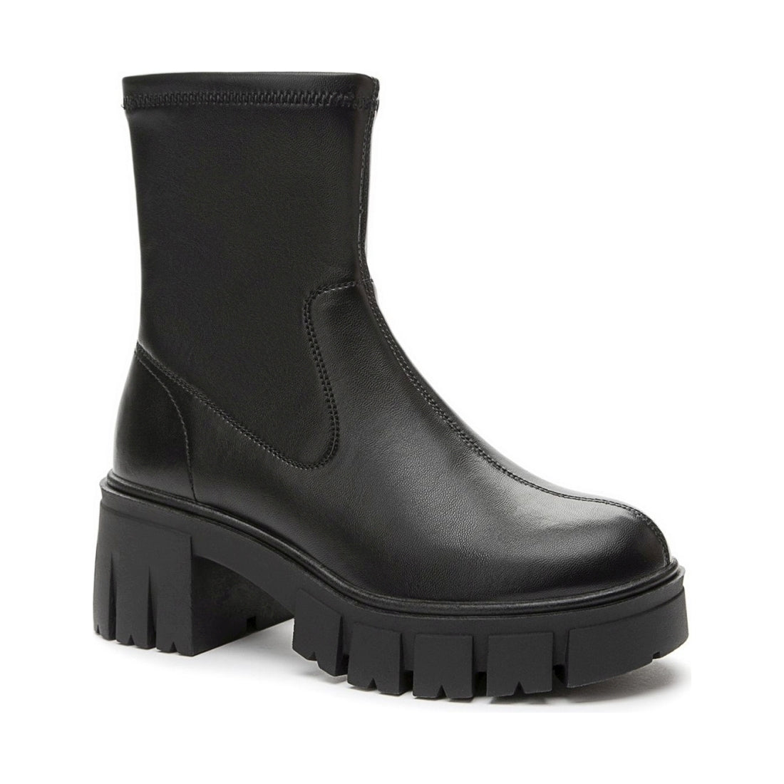 Betsy womens black casual closed booties | Vilbury London