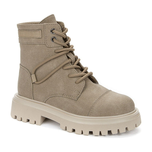 Betsy girls beige casual closed booties | Vilbury London