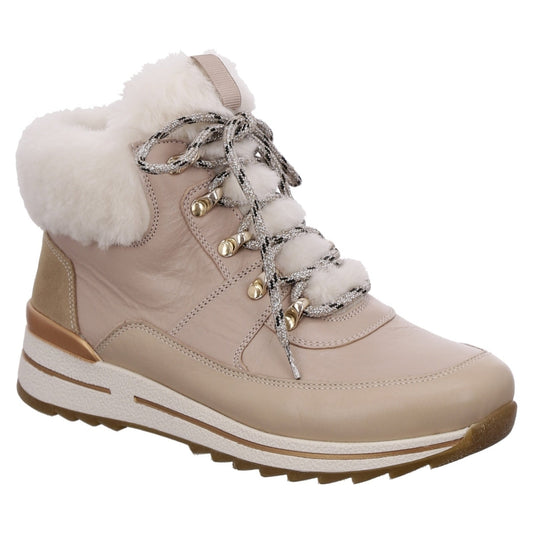 Ara womens beige osaka booties | Vilbury London