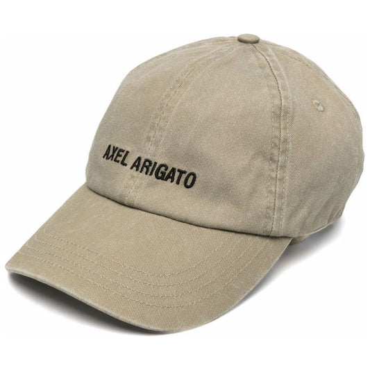 AXEL ARIGATO unisex adults washed beige aa logo cap | Vilbury London