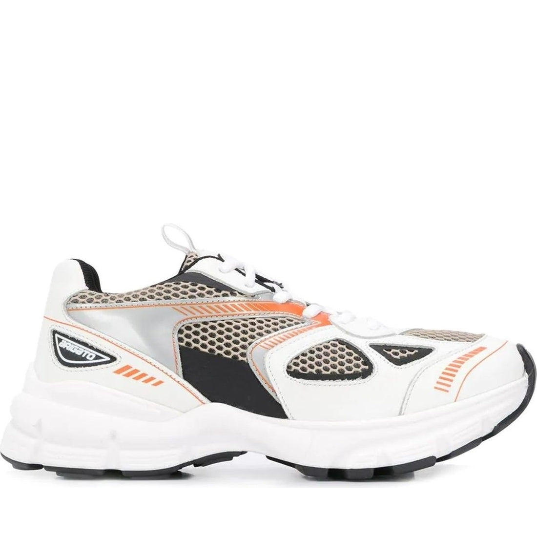 AXEL ARIGATO womens white, black, orange marathon runner | Vilbury London