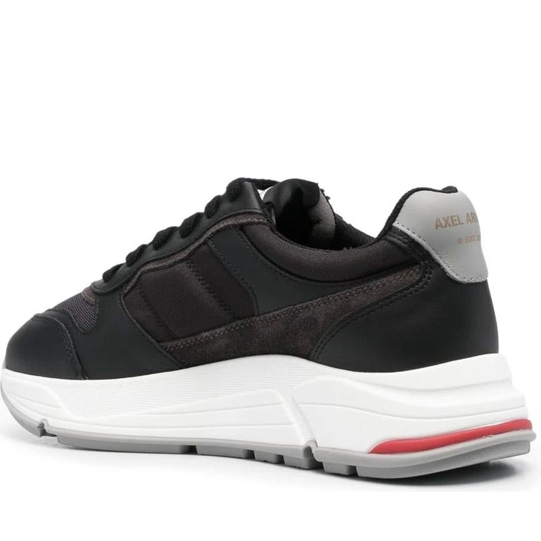 AXEL ARIGATO womens black, dark grey rush sneaker | Vilbury London