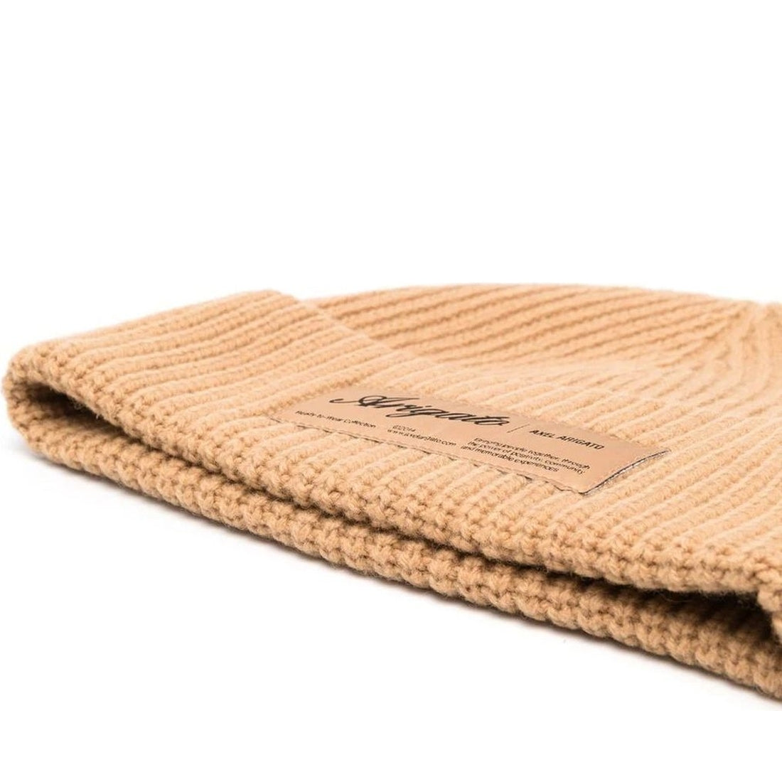 AXEL ARIGATO unisex adults camel principal beanie | Vilbury London