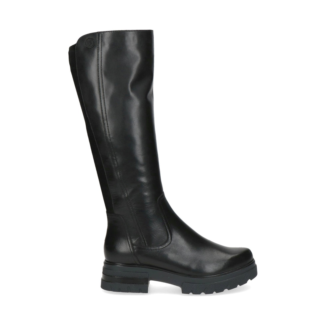 Caprice womens black comb casual closed boots | Vilbury London