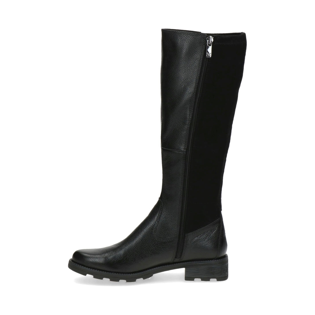 Caprice womens black comb casual closed boots | Vilbury London