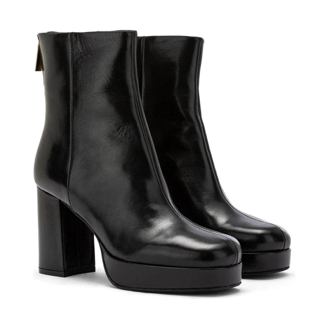 CARMENS womens nero charlie zip booties | Vilbury London