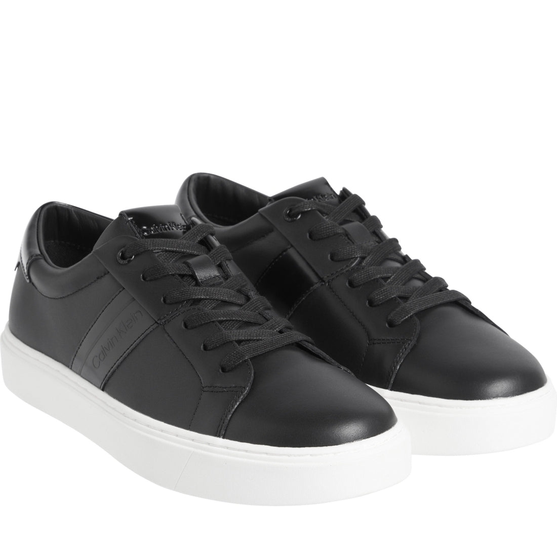 Calvin Klein mens black low top lace up sport shoe | Vilbury London