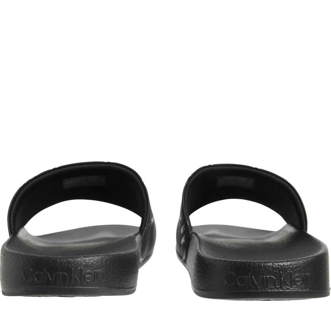 Calvin Klein mens black casual open pool slide | Vilbury London