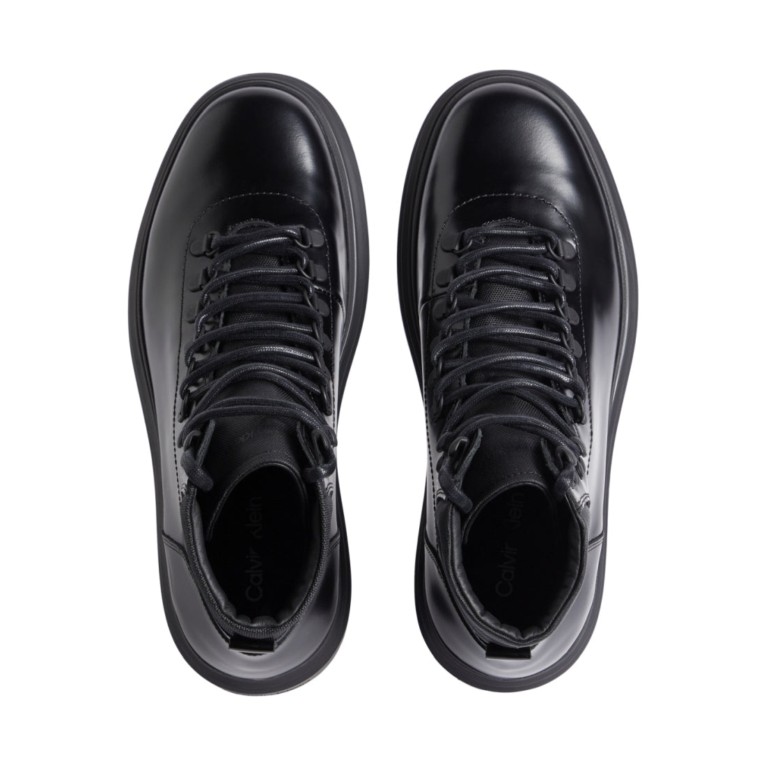 Calvin Klein mens black lace up boot | Vilbury London