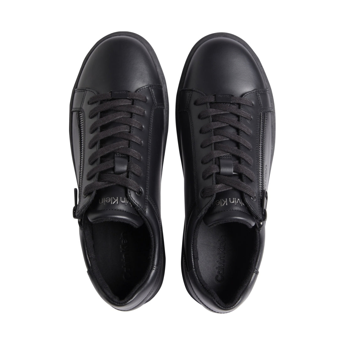 Calvin Klein mens triple black low top lace up sport shoe | Vilbury London