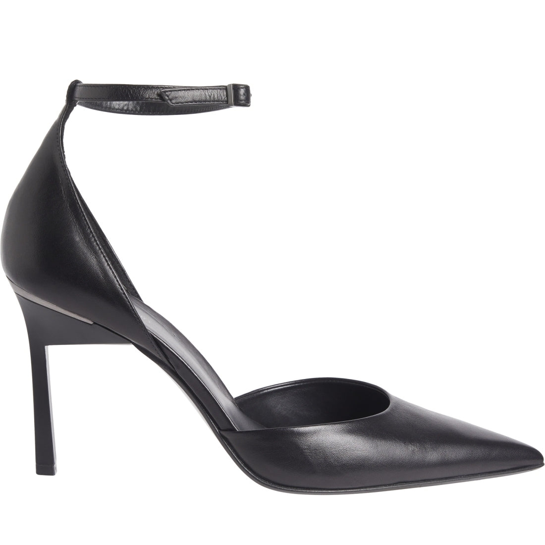 Calvin Klein womens black geo stil pump strap | Vilbury London