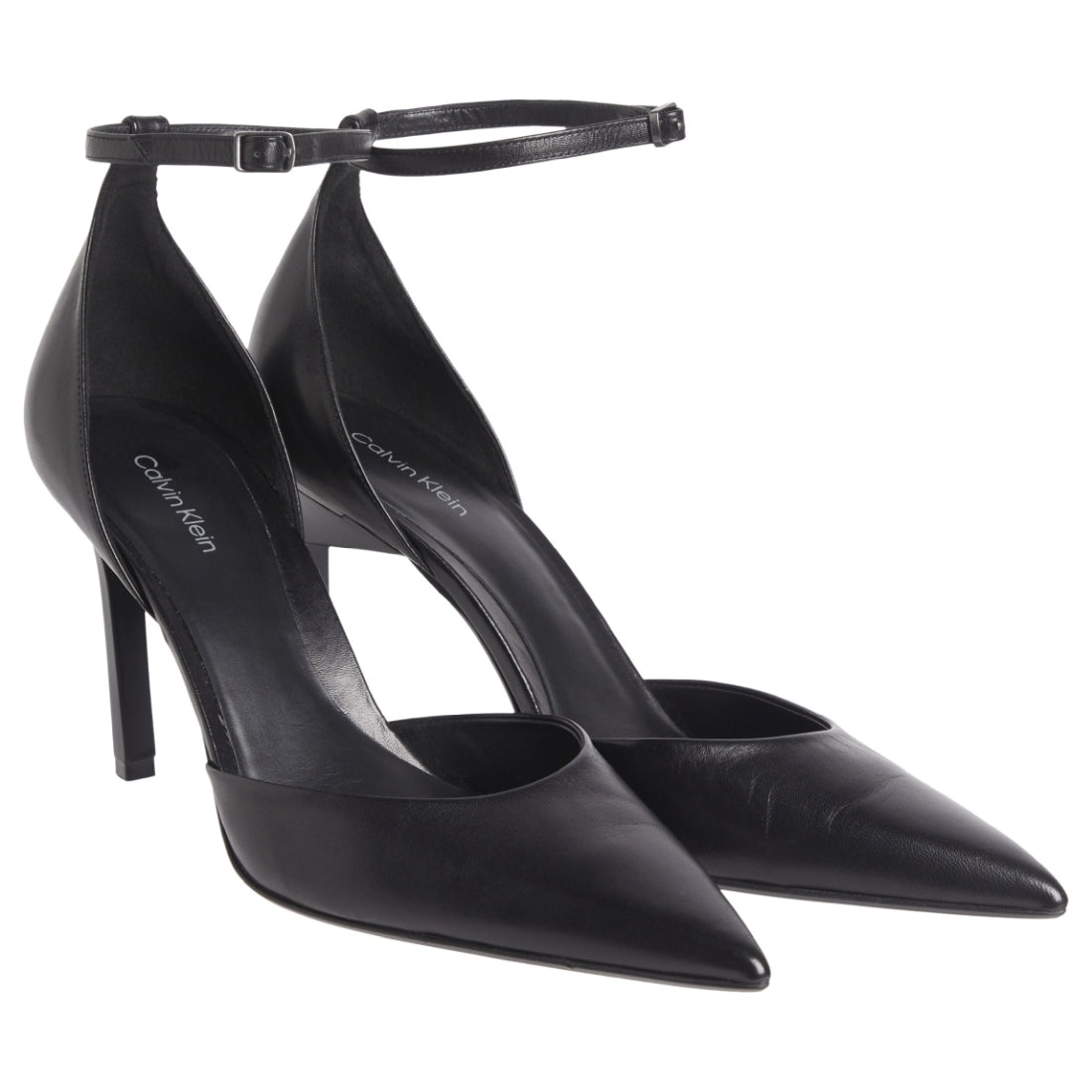 Calvin Klein womens black geo stil pump strap | Vilbury London