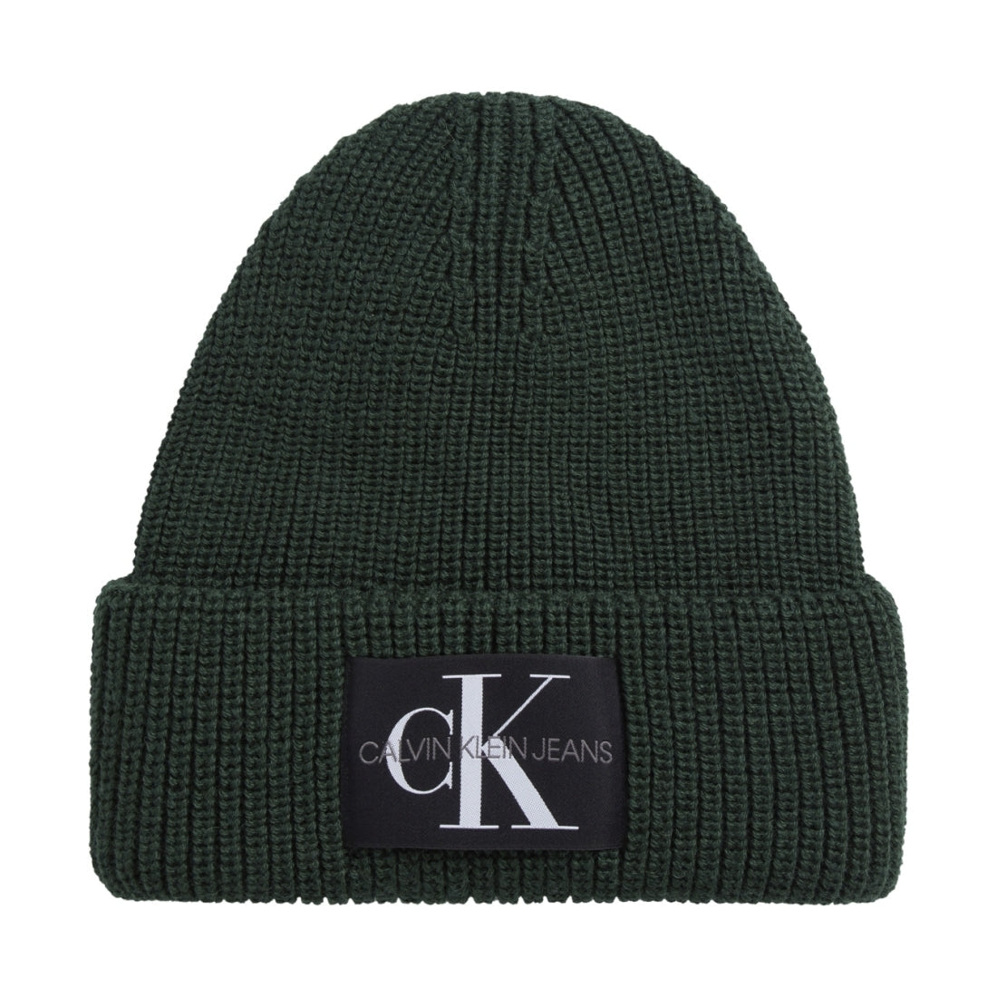 Calvin Klein Jeans mens thyme monologo patch beanie | Vilbury London